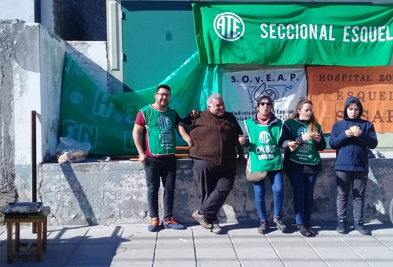 Trabajadores de Salud afilados a ATE sostienen sus reclamos 