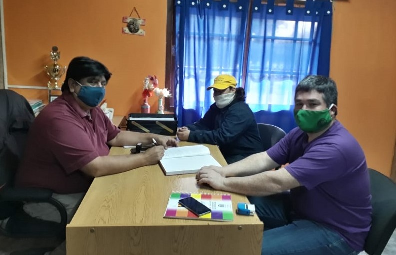 ATE Esquel se reunió con el intendente de José de San Martín  	