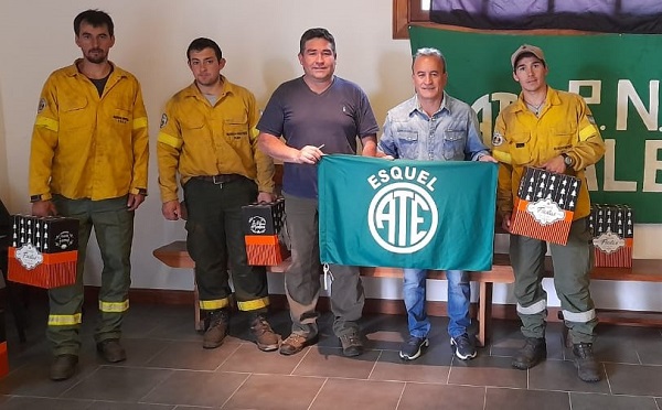  PN Los Alerces: ATE entregó Cajas Navideñas a sus afiliados 